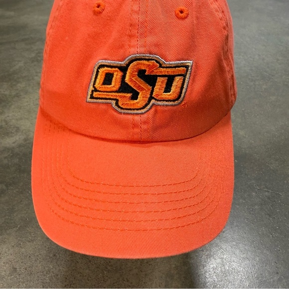 Vintage OSU Oklahoma State Cowboys Orange Hat Cap Embroidered Adjustable NCAA - Picture 2 of 8